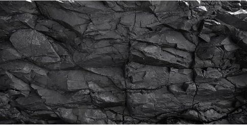 48x24 inches Stone Aquarium Background Black Rock Fish Tank Background Rocky Terrarium Backdrop Polyester in Saudi Arabia
