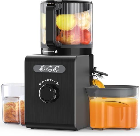 3-in-1 Juicer Machines, Cold Press Juicer 7“ Large Chute & 120oz – for Whole Vegetables & Fruits, High Juice Yield | Nut Milk | Natural Sorbet, Sliver in Saudi Arabia