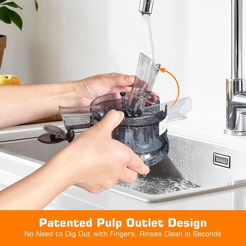 3-in-1 Juicer Machines, Cold Press Juicer 7“ Large Chute & 120oz – for Whole Vegetables & Fruits, High Juice Yield | Nut Milk | Natural Sorbet, Sliver in Saudi Arabia