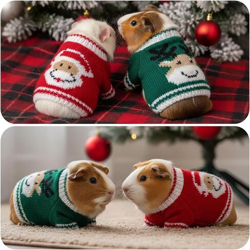 choyaxo 2pcs Guinea Pig Clothes Hamster Costume Guinea Pig Sweater Ferret Clothes Small Animal Outfit in Saudi Arabia