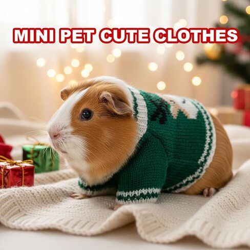 choyaxo 2pcs Guinea Pig Clothes Hamster Costume Guinea Pig Sweater Ferret Clothes Small Animal Outfit in Saudi Arabia