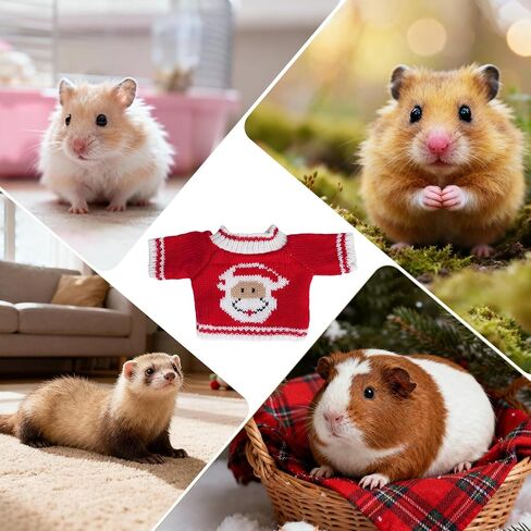 choyaxo 2pcs Guinea Pig Clothes Hamster Costume Guinea Pig Sweater Ferret Clothes Small Animal Outfit in Saudi Arabia