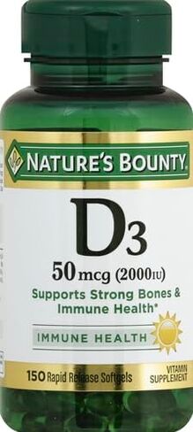 Nature's Bounty, D 2000 Iu Softgels, 150 Count (Pack of 2) in Saudi Arabia