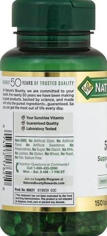 Nature's Bounty, D 2000 Iu Softgels, 150 Count (Pack of 2) in Saudi Arabia