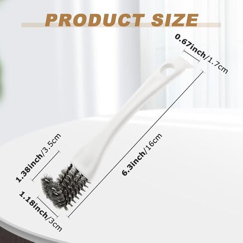 Bird Cage Brush Long Handle Shovel Cleaner, 2 pcs Bird Droppings Cleaning Brush for Parrot Pet Cages and Perch, Birdcage Cleaning Tool Accessories Supplies(COLOR:White) in Kuwait