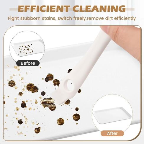 Bird Cage Brush Long Handle Shovel Cleaner, 2 pcs Bird Droppings Cleaning Brush for Parrot Pet Cages and Perch, Birdcage Cleaning Tool Accessories Supplies(COLOR:White) in Kuwait