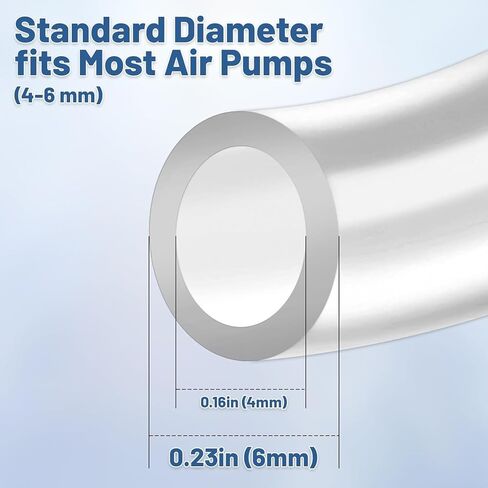 3/16 "أحواض السمك خطوط الطيران أنابيب حوض السمك القياسية لخزان الأسماك خرطوم هواء مرن خرطوم نقي حوض السمك حديقة تررم بركة in Kuwait
