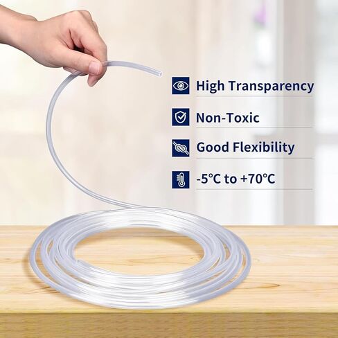 3/16 "أحواض السمك خطوط الطيران أنابيب حوض السمك القياسية لخزان الأسماك خرطوم هواء مرن خرطوم نقي حوض السمك حديقة تررم بركة in Kuwait