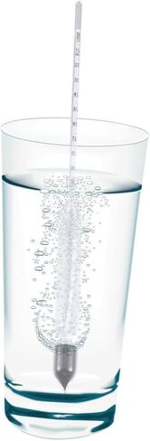 2Pcs Glass Hydrometer Pram Specific Gravity Float Densitometer for Aquarium Water Testing and Temperature Measurement in Kuwait