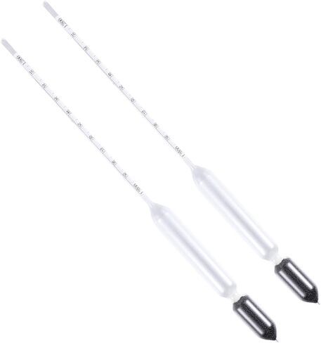 2Pcs Glass Float Hydrometer Pram Specific Gravity Tester for Aquarium Fish Tank Water Density Measurement in Saudi Arabia