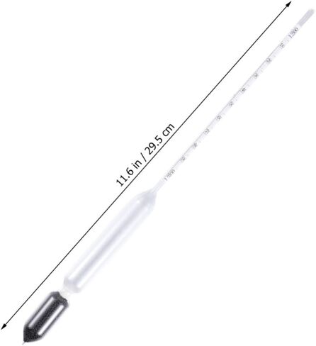 2Pcs Glass Float Hydrometer Densitometer Specific Gravity Tester for Aquarium Fish Tank with Floating Design and Temperature Measurement in Saudi Arabia