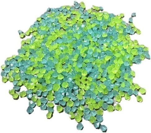 Fish Tank Decorations 1000pcs 3-5mm Glow in Dark Colourful Lawn Luminous Sand Outdoor Aquarium Decor(Rainbow) in Saudi Arabia