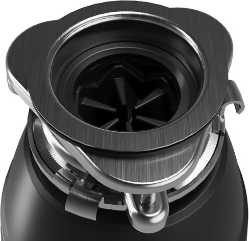 Karran 1/2 HP Garbage Disposal with Power Cord – Quiet Continuous Feed Kitchen Sink Disposal, 3800 RPM Stainless Steel Grinding Chamber, Anti-Jam Technology, Easy 3-Bolt Mount, Compact Design in Kuwait