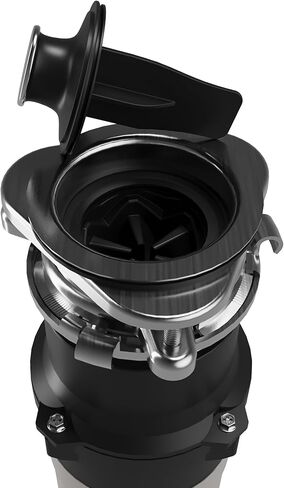 Karran 1/2 HP Garbage Disposal with Power Cord – Quiet Continuous Feed Kitchen Sink Disposal, 3800 RPM Stainless Steel Grinding Chamber, Anti-Jam Technology, Easy 3-Bolt Mount, Compact Design in Kuwait