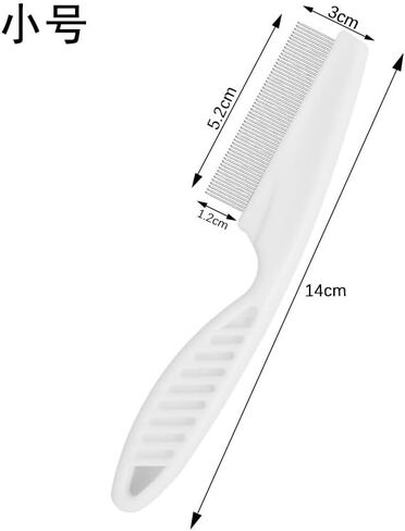 Pet flea comb (suitable for cats and dogs), a fine-toothed combing tool - removes fleas, flea eggs and hair knots, suitable for all breeds and hair (Small blue) in Saudi Arabia