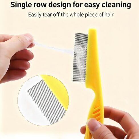 Pet cats and dogs - hair removal - face removal - flea comb (Small) in Saudi Arabia