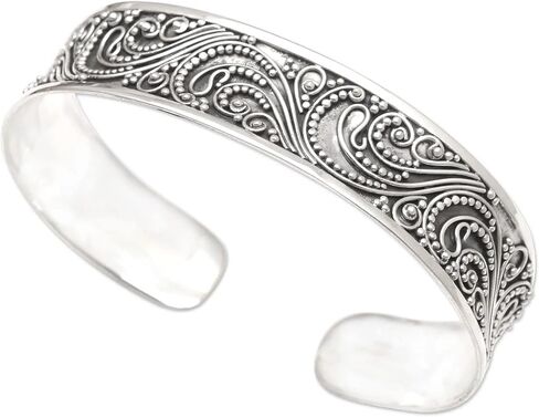Artisan Crafted Sterling Silver Cuff Bracelet, "Handmade Cuff Bangle" Bridal Bracelet, Boho & Hippie Jewelry, Silver handmade Bangle, Designer Bangle, Unique Jewelry, Christmas Day Gifts Jewelry in Saudi Arabia