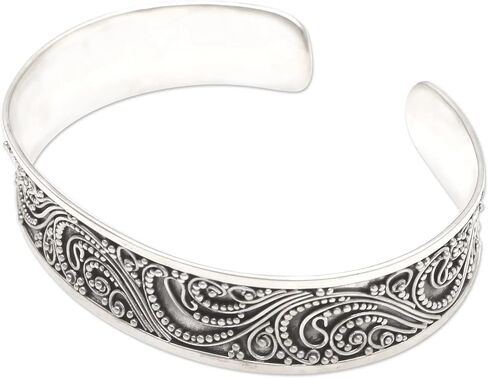 Artisan Crafted Sterling Silver Cuff Bracelet, "Handmade Cuff Bangle" Bridal Bracelet, Boho & Hippie Jewelry, Silver handmade Bangle, Designer Bangle, Unique Jewelry, Christmas Day Gifts Jewelry in Saudi Arabia