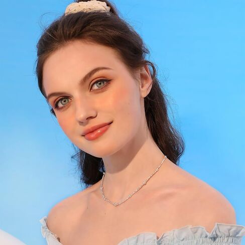 Meissa 925 الفضة الاسترليني اليدوية حبة الكرة سلسلة سوار للنساء تكويم حبة الكرة سوار قابل للتعديل ربط سلسلة الصداقة سوار عيد ميلاد مجوهرات هدايا in Saudi Arabia