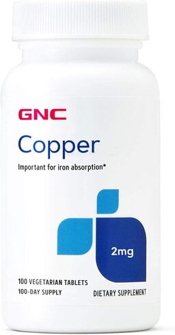 GNC Copper 2 mg 100 قرص نباتي in Saudi Arabia