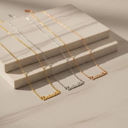 Personalized Name Necklace - Personalized Jewelry - Custom Name Necklaces For Women - Adjustable Necklace With Star Charm - Minimalis Jewelry - Dainty Jewellery - Gift For Her in Saudi Arabia