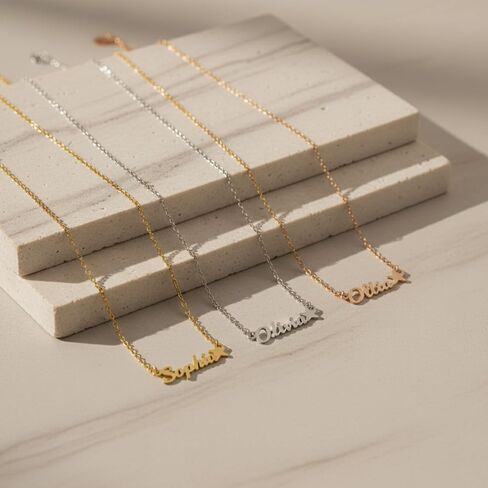 Personalized Name Necklace - Personalized Jewelry - Custom Name Necklaces For Women - Adjustable Necklace With Star Charm - Minimalis Jewelry - Dainty Jewellery - Gift For Her in Saudi Arabia