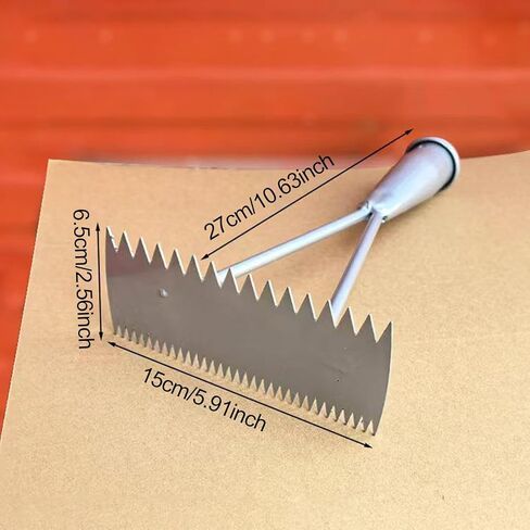 Double Sided Animal Shedding Comb with Pointed Portable Multipurpose Sturdy for Cattle Sheep Goat Hair Removal Brush, 27cmx15cmx6.5cm in Kuwait