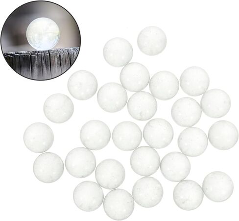 VICASKY 90Pcs Clear Glass Beads Decorative Round Marbles for Aquariums Craft Projects Filler for Plants Home Decor Housewarming in Saudi Arabia