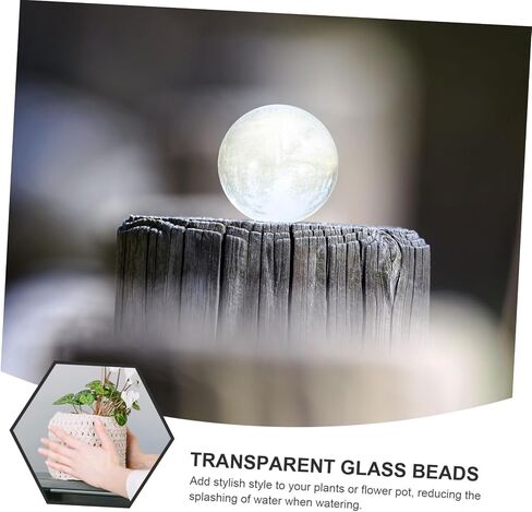 VICASKY 90Pcs Clear Glass Beads Decorative Round Marbles for Aquariums Craft Projects Filler for Plants Home Decor Housewarming in Saudi Arabia