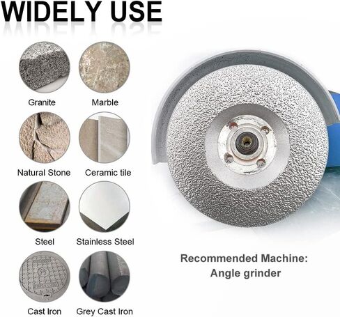 SHDIATOOL 4 - Inch Diamond Grinding Wheel for Granite Marble Iron Steel Masonry Cup Grinding Disc Fits 7/8 Inch Arbor in Saudi Arabia