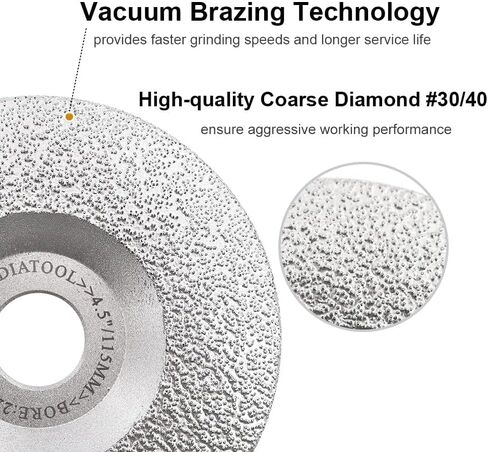 SHDIATOOL 4 - Inch Diamond Grinding Wheel for Granite Marble Iron Steel Masonry Cup Grinding Disc Fits 7/8 Inch Arbor in Saudi Arabia