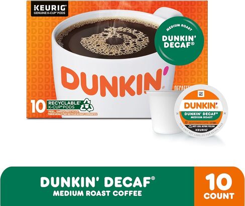Dunkin 'Decaf Medium Roast Coffee ، 60 Keurig K-Cup Pods in Saudi Arabia