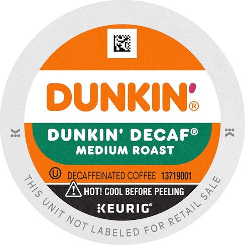 Dunkin 'Decaf Medium Roast Coffee ، 60 Keurig K-Cup Pods in Saudi Arabia