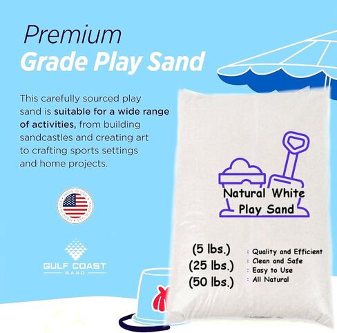 White Beach Play Sand, Indoor and Outdoor, Arts and Crafts, Garden and Landscaping Projects, All Natural (20 lbs.) in Saudi Arabia