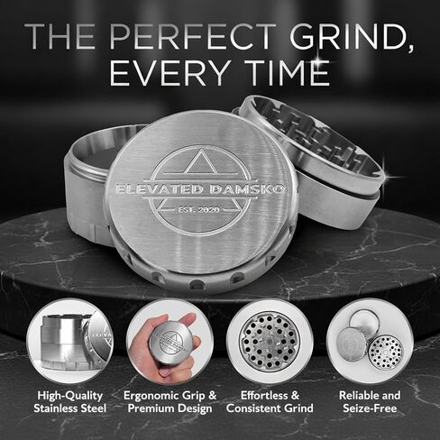 2.5-inch Premium Stainless Steel Culinary Herb & Spice Grinder Mill for Kitchen Use in Saudi Arabia