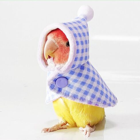 Cute Bird Costume, Parrot Cloak Cosplay Photo Prop, Bird Clothes for Budgerigar, African Greys Parakeet, Conure, Cockatiel, Mynah, Love Birds, Finches (Blue) in Saudi Arabia
