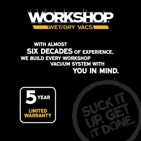 WORKSHOP Wet/Dry Vacs Vacuum WS1400CA High Power Wet/Dry Vacuum Cleaner, 14-Gallon Heavy-Duty Shop Vacuum Cleaner, 6.0 Peak HP Wet and Dry Vacuum with Cart,Gray in Saudi Arabia