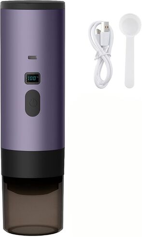 Portable coffee machine, electric concentrated USB-C car rechargeable self heating coffee machine, suitable for offices, outdoor travel camping, camping and office work. (White) in Saudi Arabia