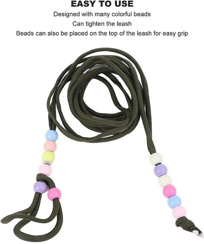 Reptile Traction Leash Adjustable Beads Design Small Animal Traction Rope for Lizard Guinea Pig Hamster OD Green in Saudi Arabia