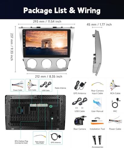 8Core4+64G Car Stereo for Toyota Camry 2006-2011 Wireless CarPlay/Android Auto Android Radio with Qualcomm 10.1" IPS Touch Screen,BT5.1,DSP Hi-Res,GPS,SWC,Backup Camera for Toyota Camry Radio in Saudi Arabia