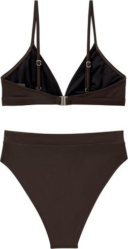SUUKSESS Women High Waisted High Cut Bikini Set Sexy Triangle Two Piece Swimsuits in Kuwait