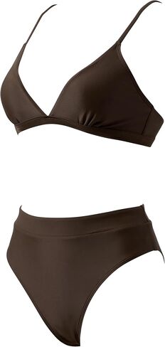 SUUKSESS Women High Waisted High Cut Bikini Set Sexy Triangle Two Piece Swimsuits in Kuwait