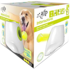 Automatic Dog Ball Launcher for Medium to Large Dogs, Interactive Tennis Ball Thrower, Rechargeable Dog Toy Mental Stimulation Training Game for Energetic Dogs in Saudi Arabia