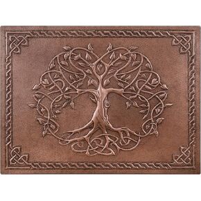 Kitchen Backsplash, Sacred Tree with Celtic Border Copper Backsplash, Custom Copper Backsplash Panel, Handmade Copper Backsplash Tile, Indoor Outdoor Wall Decor (Copper) in Saudi Arabia