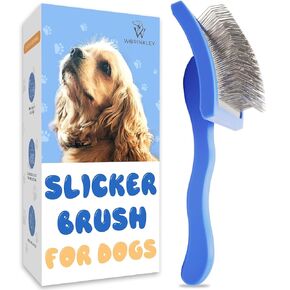 Slicker Brush for Dogs, Professional Pet Doodle Grooming brushes for Goldendoodles, Labradoodles, Poodles - Long Pin Detangler for Dematting dog slicker brush - Large in Saudi Arabia