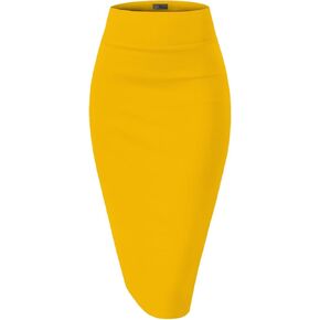 HYBRID Women's Techno/Scuba Stretchy Office Pencil Skirt Made in USA in Kuwait