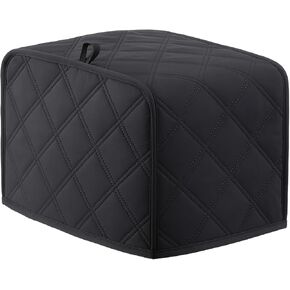 Toaster Cover 2 Slice, 11.4 x 7.5 x 7.9in Universal Size Toasters Dusts Covers, Black Kitchen Small Appliance Cover, Polyester and Cotton Quilted Kitchen Appliance Covers in Saudi Arabia