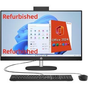 HP 27" Touchscreen All in One Desktop Computer 2025, Intel 12-Core Ultra 7 155U(Up to 4.8GHz), 32 GB DDR5, 1 TB SSD, 27 inch FHD Anti-Glare, Windows 11 Pro, Accessories, Jet Black in Saudi Arabia