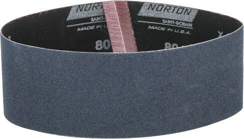 Norton 3X High Performance Portable Sanding Belt, Zirconia Alumina, 21" Length x 3" Width, Grit 36 Extra Coarse (Pack of 2) in Saudi Arabia