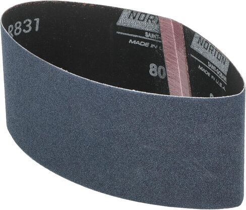 Norton 3X High Performance Portable Sanding Belt, Zirconia Alumina, 21" Length x 3" Width, Grit 36 Extra Coarse (Pack of 2) in Saudi Arabia